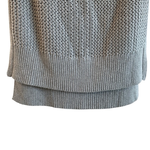 Banana Republic Gray Sleeveless Textured Cotton Blend Sweater Tank Size S - Picture 5 of 11